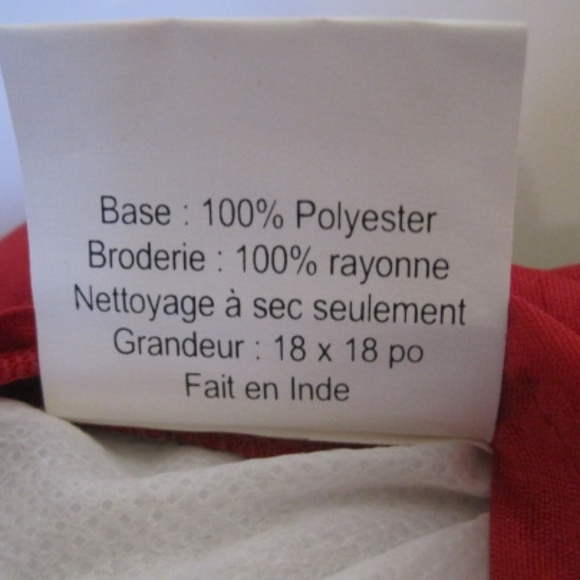 Decorative Embroidered Floral Print Throw Pillow - Picture 5 of 6